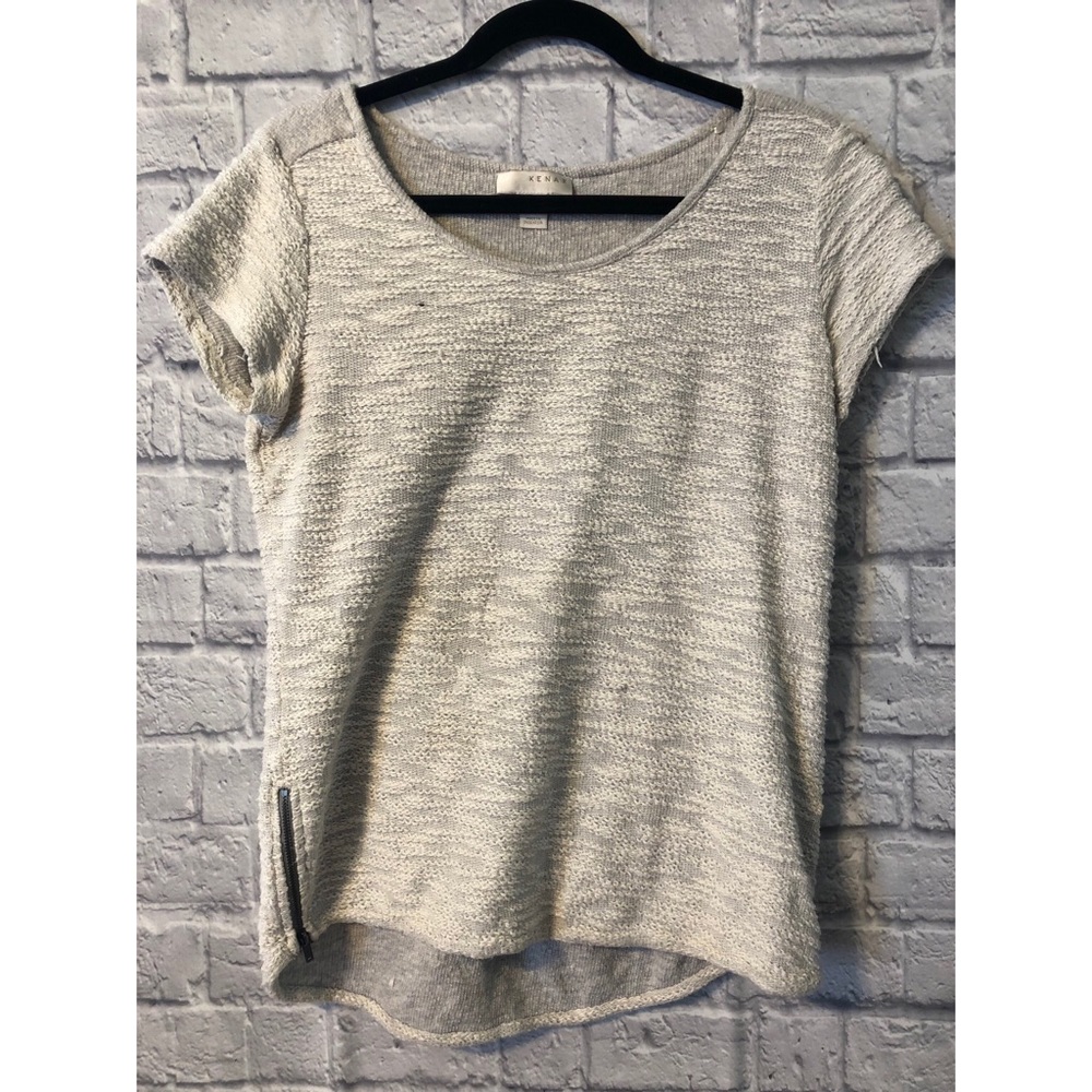 Kenar Textured Zipper Tee